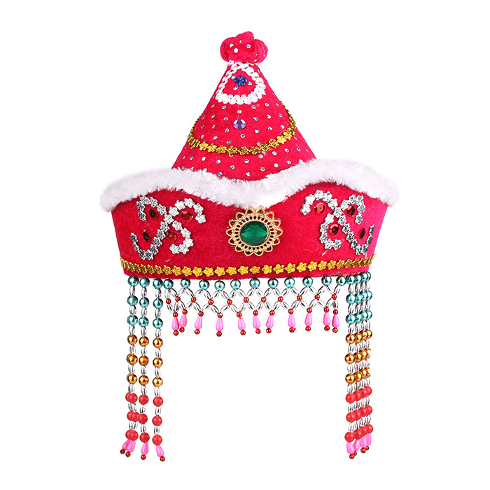 女蒙古族头饰蒙古服装配饰蒙古族舞蹈表演帽子特蒙古族舞蹈演出头饰