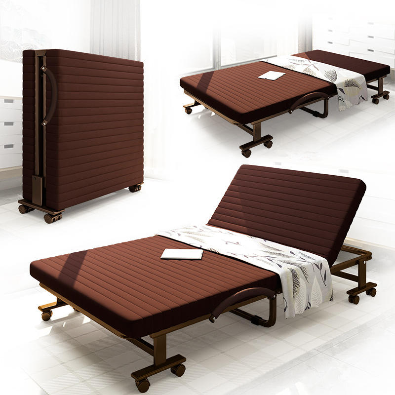 折叠床椅子两用多功能单人加固型工作室铁架座椅三折可坐躺牛津布