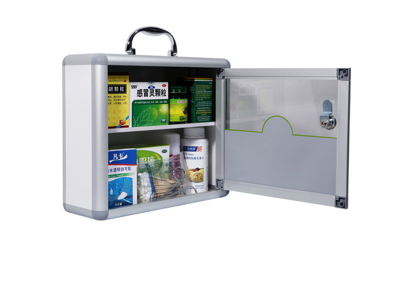 药箱壁挂式便民服务箱医疗箱医要箱单位银行金隆兴挂墙铝合金b012