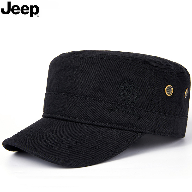 jeep 吉普 平顶帽男士户外遮阳帽日常休闲帽鸭舌帽子ca0010