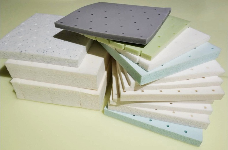 批发乳胶枕头太空记忆绵沙发坐垫乳胶高回弹海绵材料乳胶床垫天然