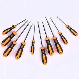 螺丝刀梅花十字一字塑料柄4寸5寸6寸加长12寸厂家直销手动工具