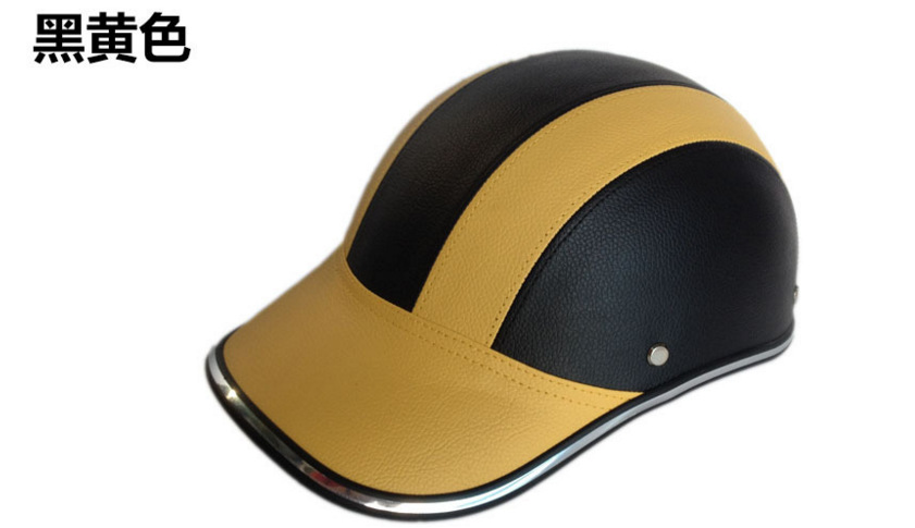 Adult Outdoor Cycling Fixture Helmet Baseball Helmet Leather Hat Cross-Border E-Commerce Hat