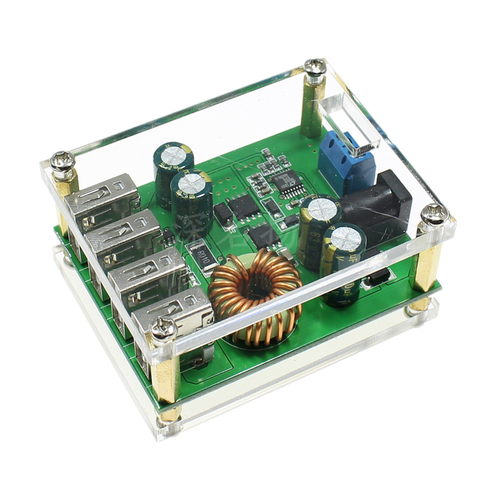 dcdc降压模块9v12v24v36v48v60v转5v/5a大功率车载稳压电源转换器