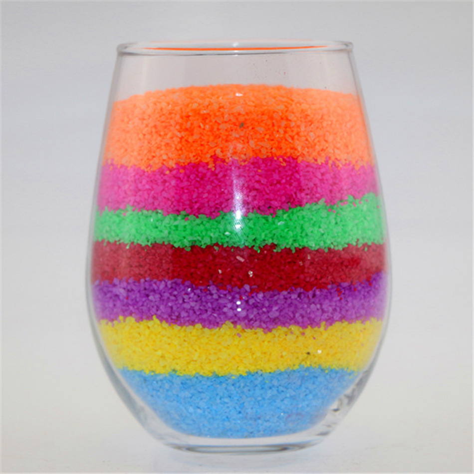 批发沙瓶画彩沙细沙儿童沙画瓶 量大优惠表演婚庆沙彩色沙子