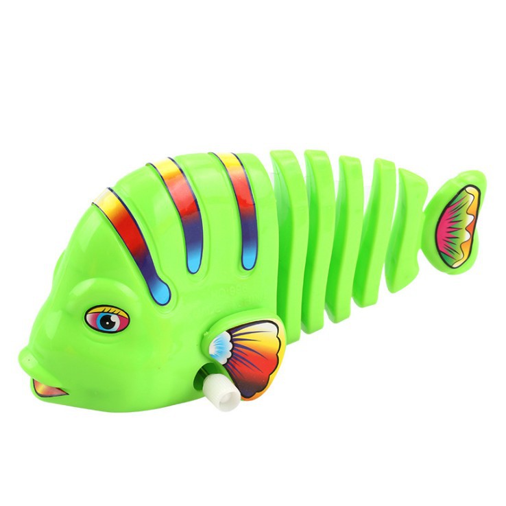 上链鱼 七彩上链摇摆鱼 发条摇摆卡通鱼 上链玩具鱼地摊热卖批发