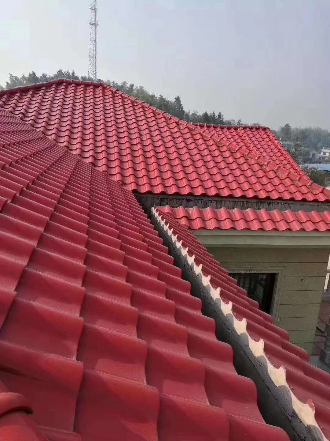 屋顶瓦片 陶瓷别墅西瓦 欧式别墅琉璃瓦 260*260mm防水西班牙瓦