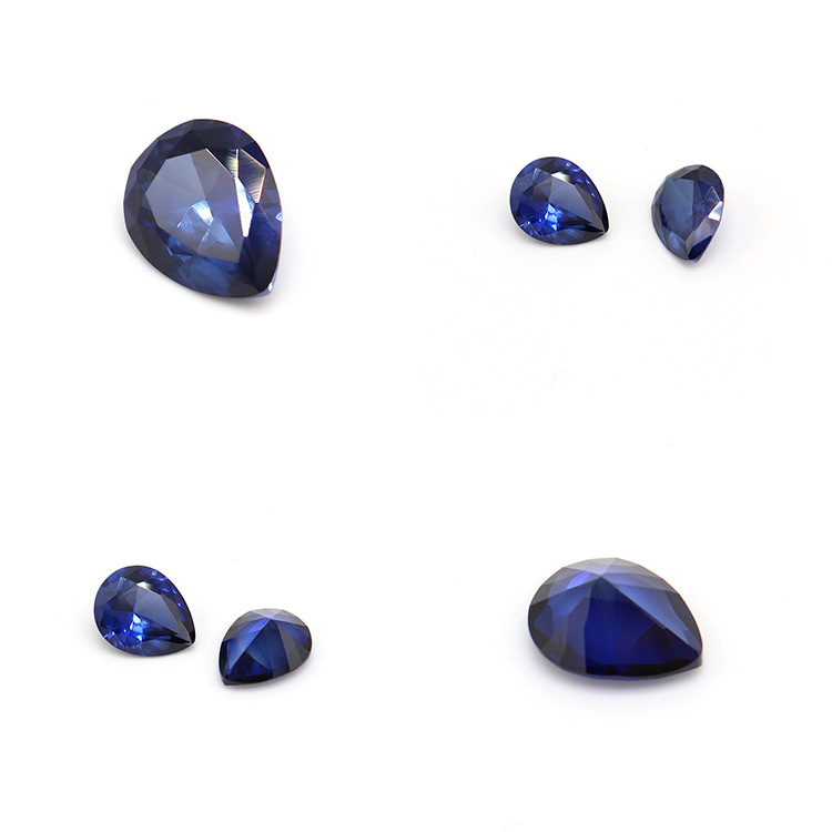 2x3mm梨形水滴形浅色蓝刚玉32# 梧州市一颗宝石有限公司