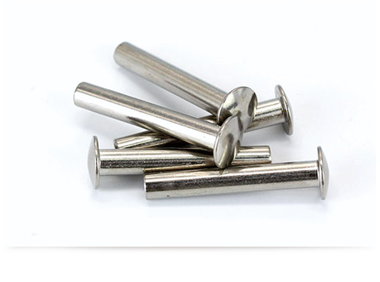 304不锈钢gb867半圆头实心铆钉∮5∮6 gb873扁/半圆头半空心铆钉