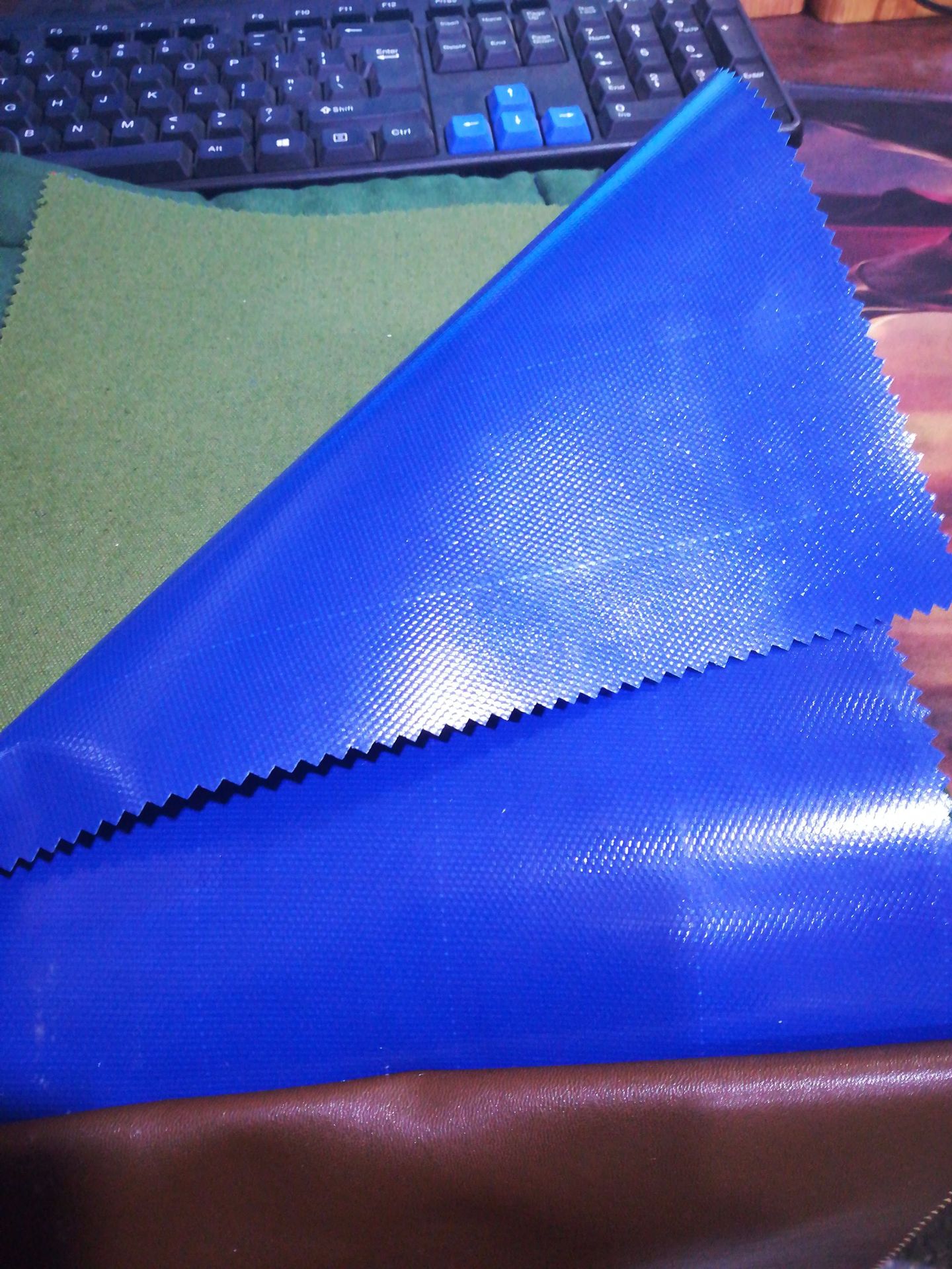 加厚双蓝防雨防水布 雨棚篷布 彩条布 货车苫布定做南韩雨布