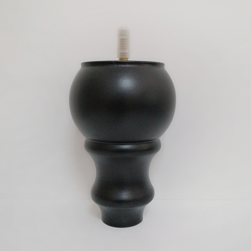 厂家直销磨削工艺木葫芦脚 实木沙发脚摆饰 茶几电视柜沙发木脚