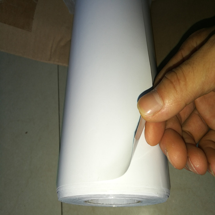 白亮pvc背胶电梯海报户内水性可移帖膜220g白黑灰可移胶帖厂家销