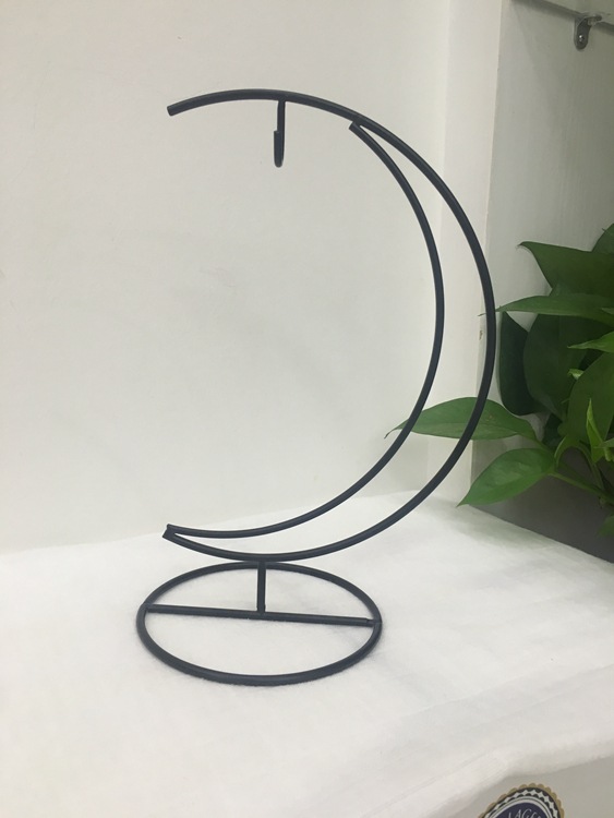 月亮型微景观铁架 月球灯支架芭比娃植物悬挂吊篮支架 来图来