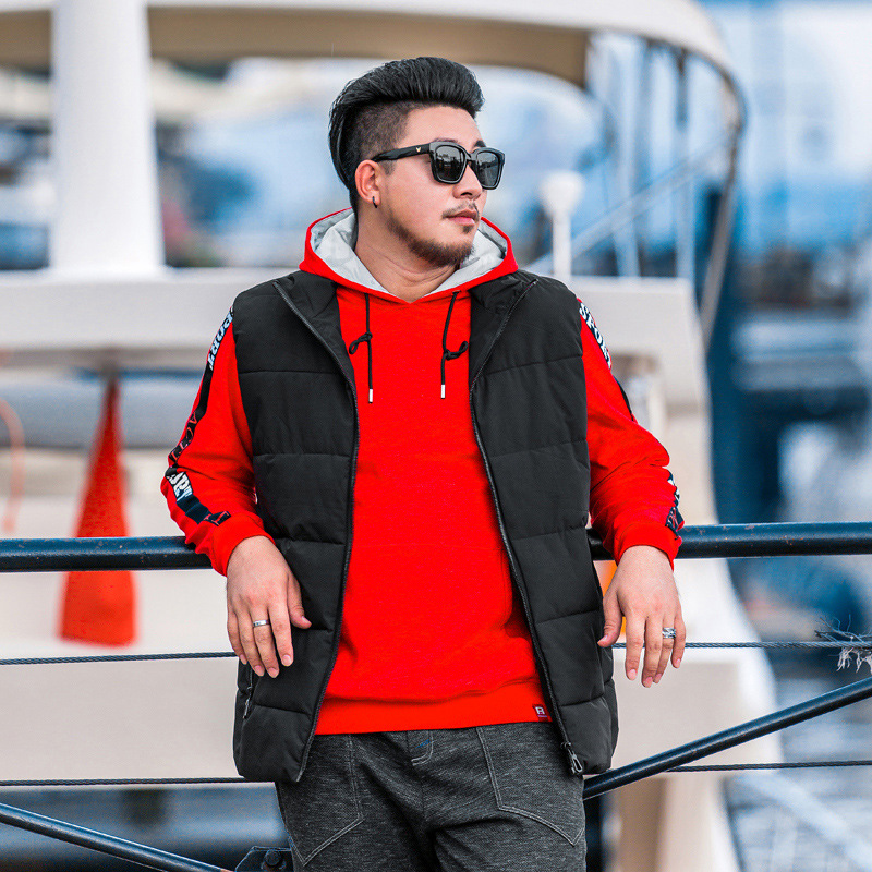 停产|1818大码男装胖子宽松加肥加大无袖纯色坎肩宽松男士棉马甲