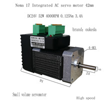 OK42BLS91EC1-YT 52W 4000RPM DC24V 42 AC servo motor