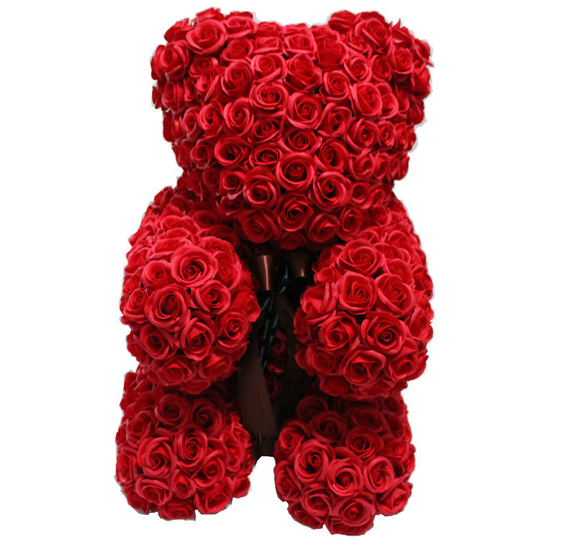 情人礼物香皂花礼盒 小熊香皂花礼盒roseonly李小璐同款甜心熊