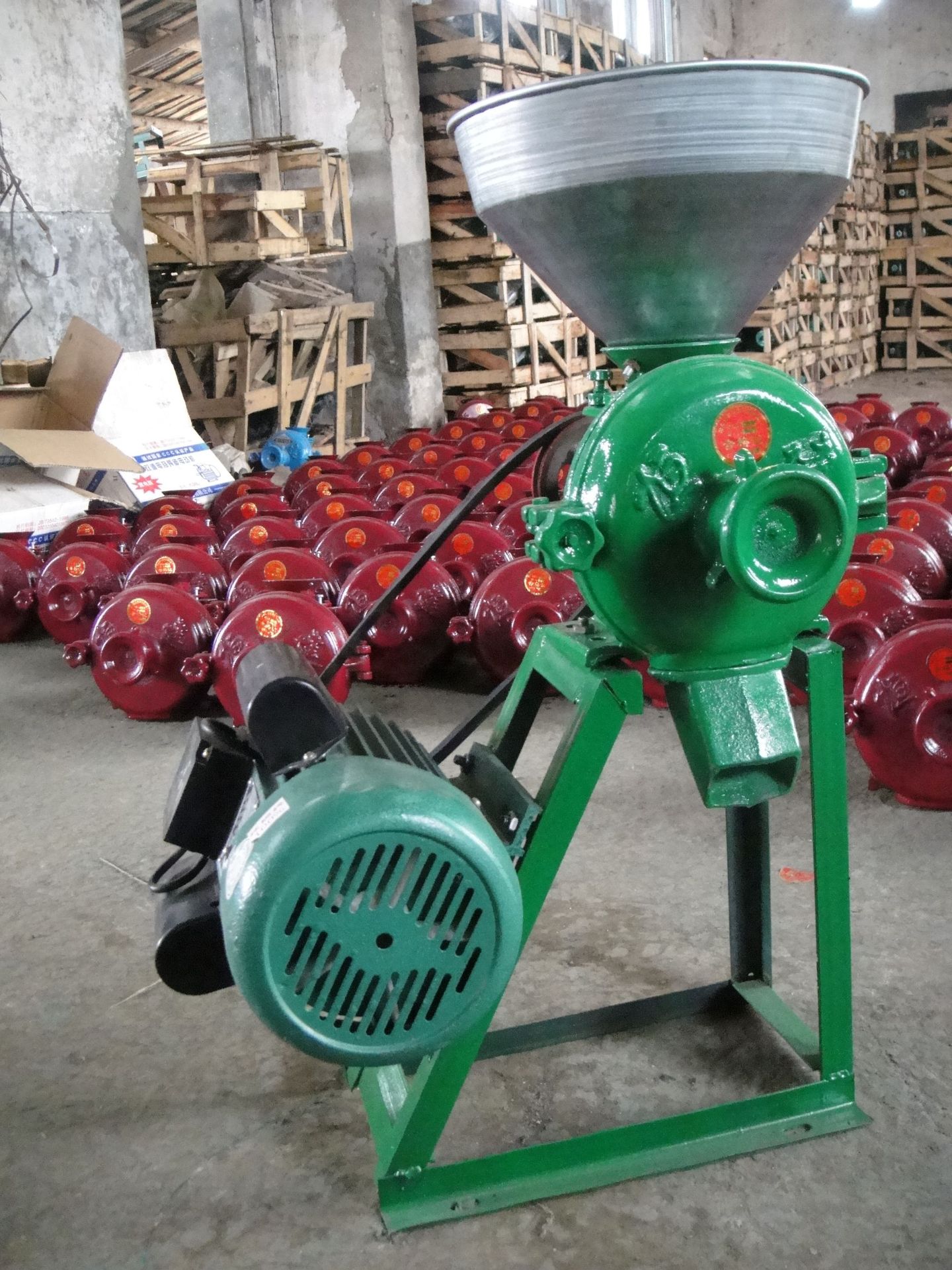 150带铸铁嘴磨粉磨浆机 干湿两用磨粉机商用 高速干湿两用磨粉机