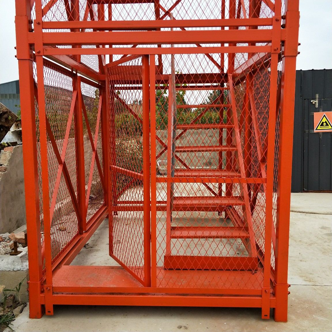 【加工定制】 墩柱安全梯笼 桥梁基坑建筑施工梯笼式安全爬梯梯笼