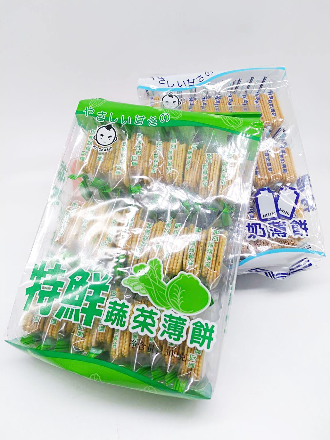 特鲜特浓鲜奶 特鲜起士 特鲜蔬菜 薄饼 300g*12包/箱