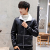 winter new pattern men's wear coat Youth fashion Large Fur integrated locomotive PU leather clothing Korean Edition leisure time leather jacket winter new pattern men's wear coat Youth fashion Large Fur integrated locomotive PU leather clothing Korean Edition leisure time leather jacket