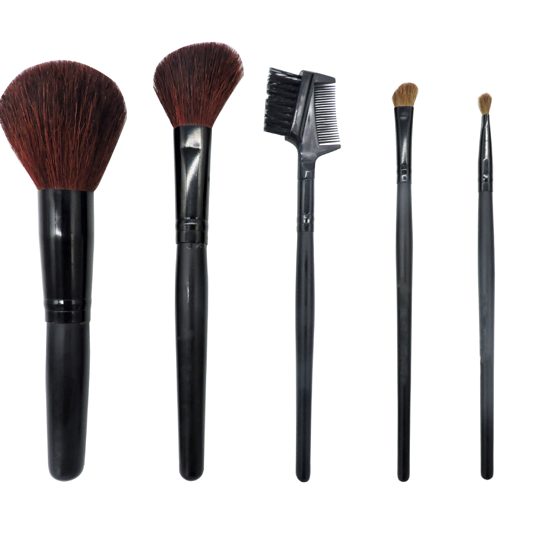 爆款美妆工具化妆工具套装5支化妆刷粉底刷腮红刷便携式化妆收纳_菲尚