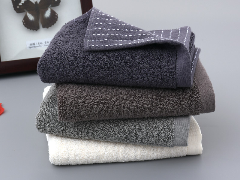 绅士条毛巾礼品定制 34*74cm纱布纯棉毛巾 高档礼品毛巾可绣logo