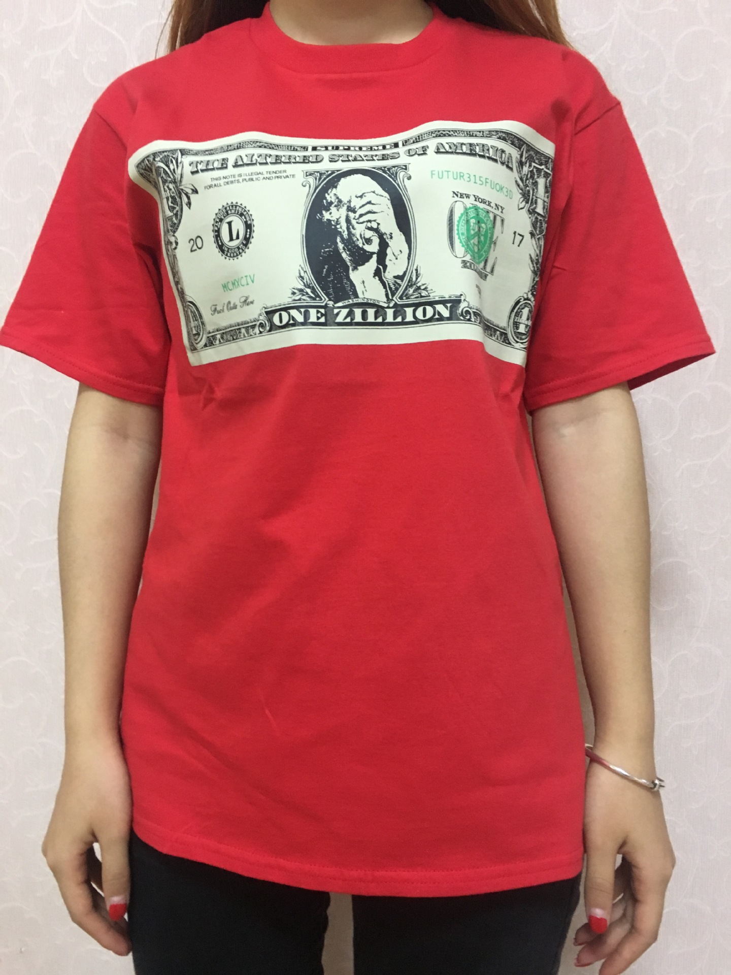 明星同款supreme美金短袖t恤男宽松休闲男女同款工厂直销一件代发