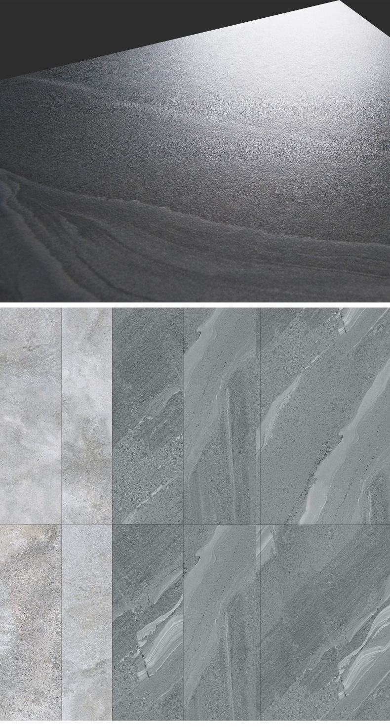 瓷质600x900一石多面石纹仿古砖 现代客厅餐厅背景墙地面砖 佛山