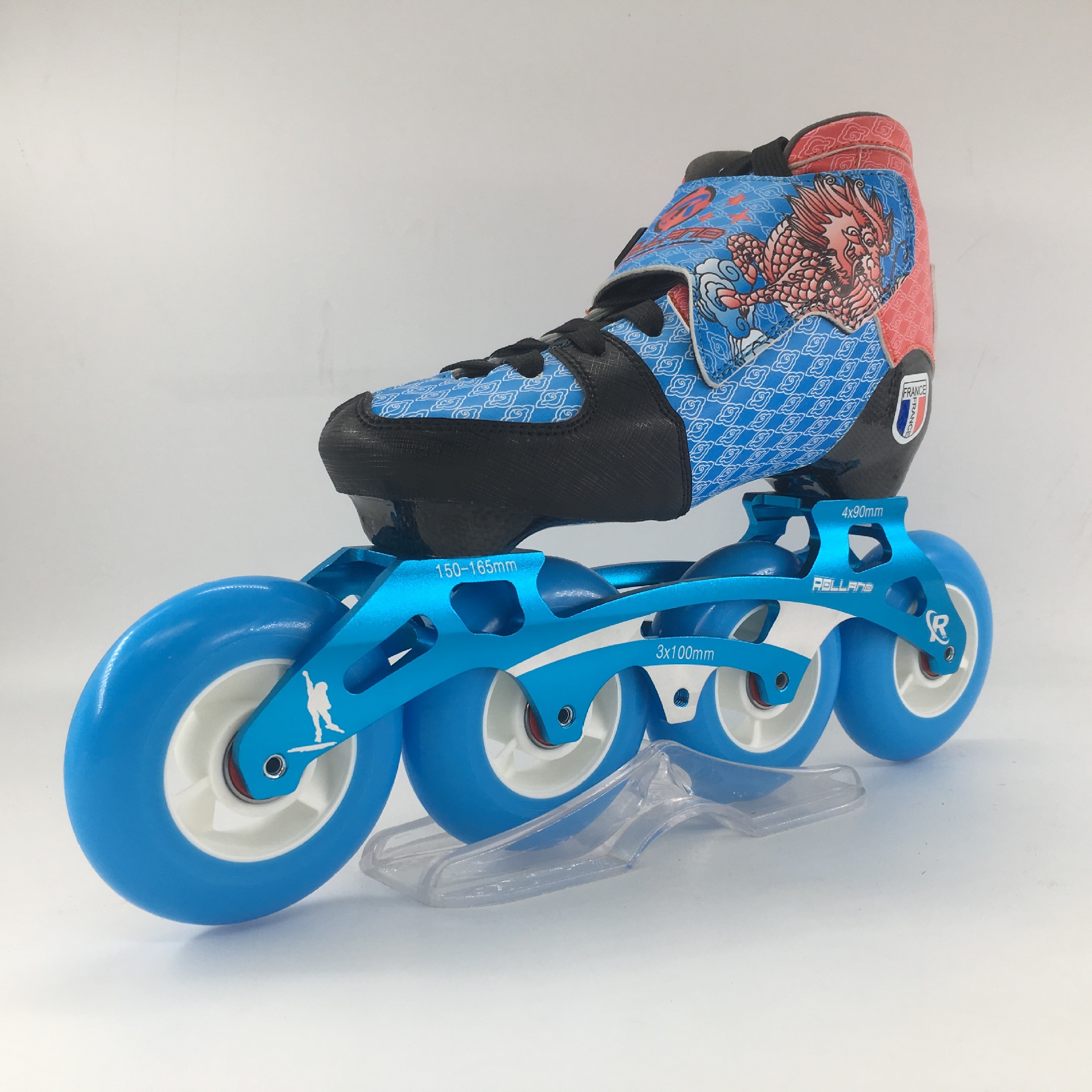 洛兰款儿童速滑鞋碳纤维成人溜冰鞋轮滑鞋可热塑儿童专用