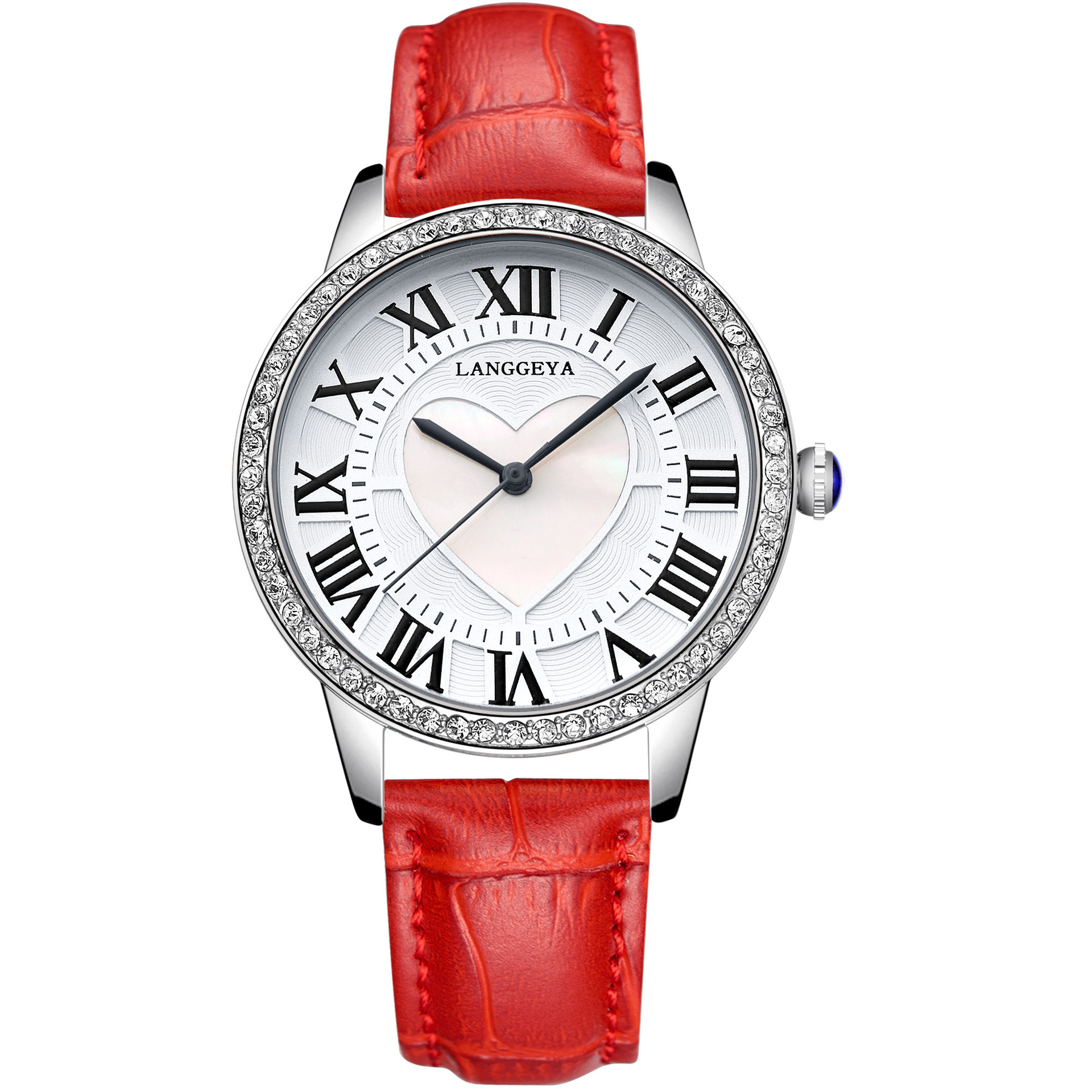 浪格雅手表女士学生韩版简约休闲浪漫系列时尚防水石英表女款代购