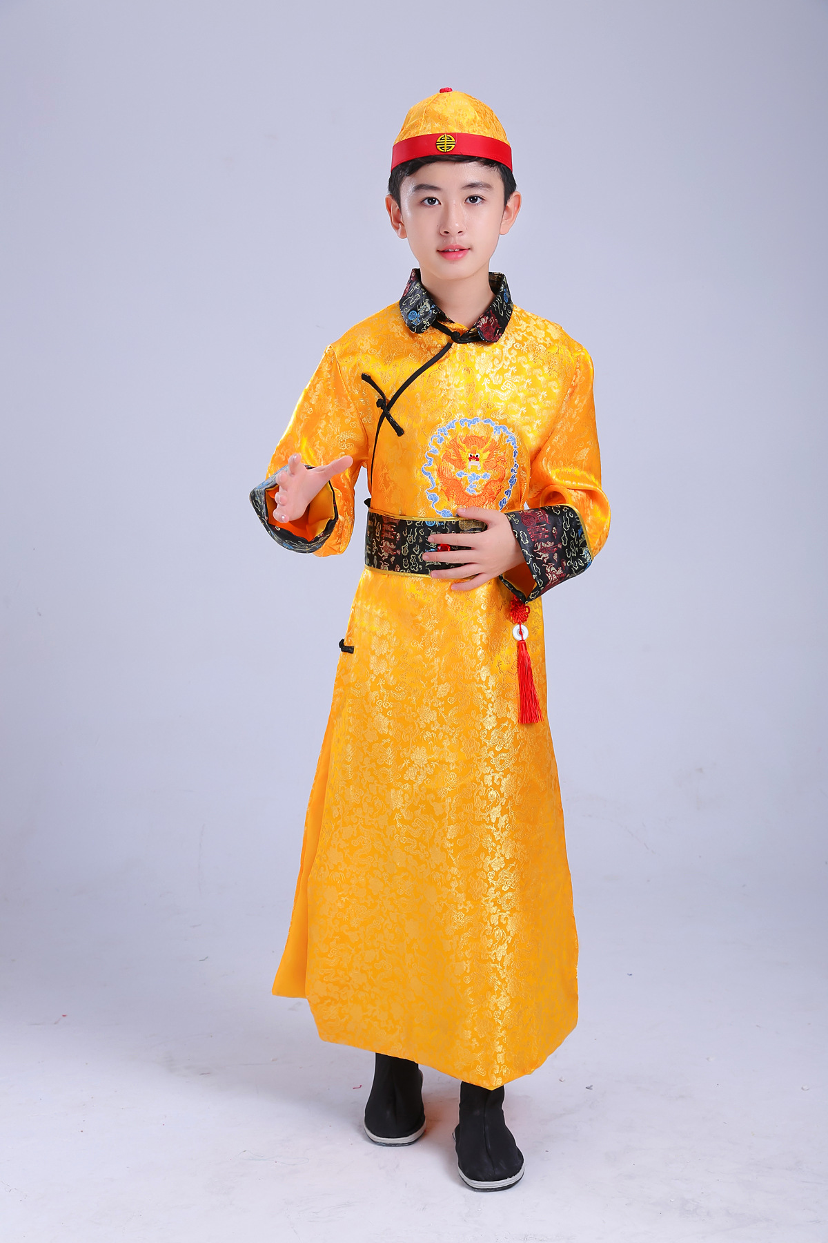 儿童古装清朝贝勒服阿哥装男童满族服装公子少爷服民族风小孩子服