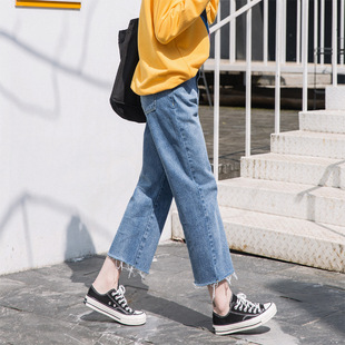 女士休闲宽松牛仔裤
