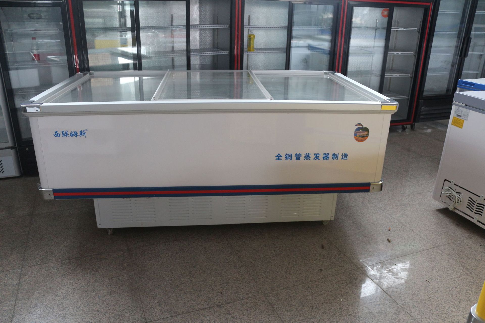 卧式推拉门冷藏冷冻柜一键转换冰箱海鲜展示柜超大容量前透明款