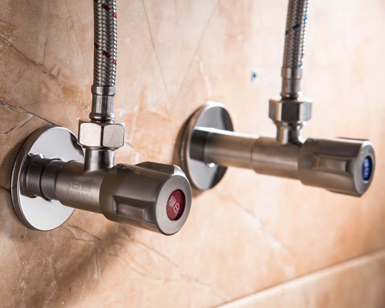 304不锈钢角阀加长三角阀双出水角阀热水器马桶洗手盆止水八字阀