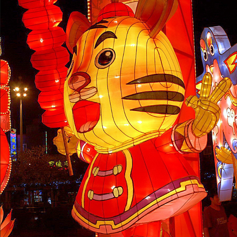 十二生肖彩灯 春节喜庆花灯 户外大型灯会 公园街道广场创意装饰