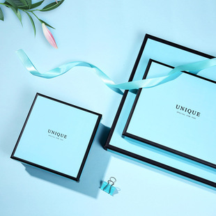 新品纯色礼品盒包装盒 简约暖色系礼品盒原创纸质包装盒礼盒现货