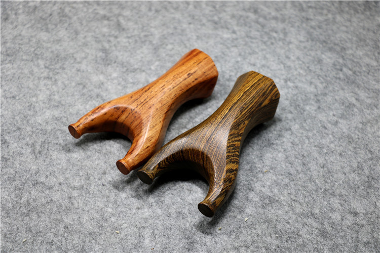 虎斑檀实木弹弓 木质木制八棱反曲扁皮筋弹弓 户外黄金贵飞虎叉