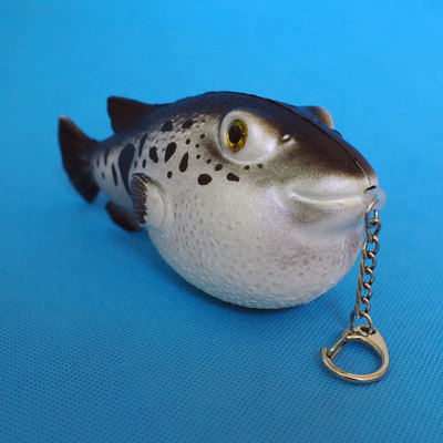 pu慢回弹仿真河豚玩具 柔软挂件 厂家订制