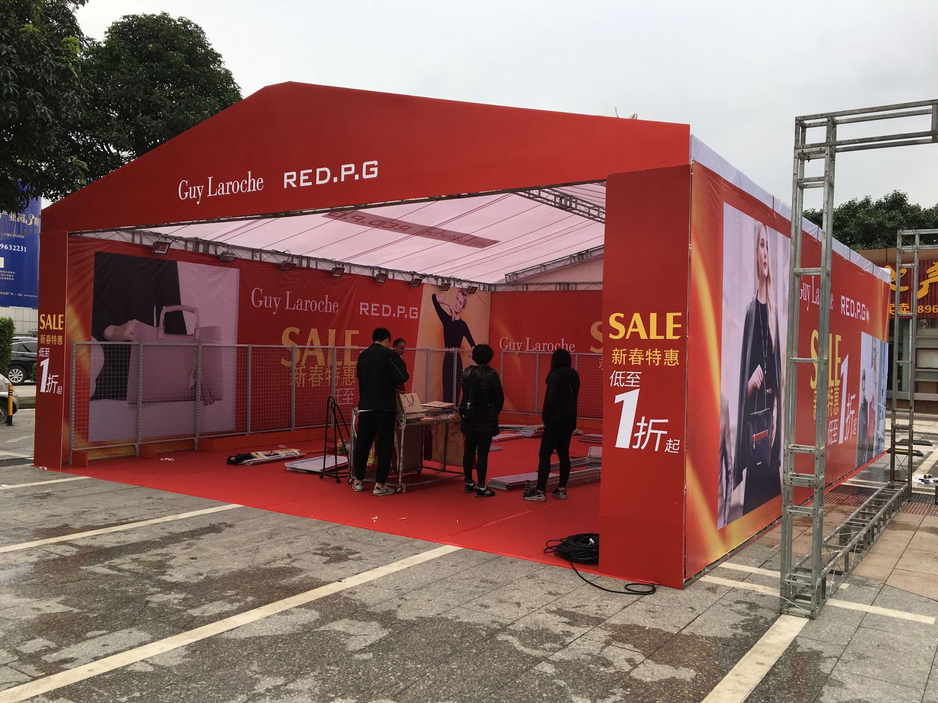 高质量桁架租赁 模型定制防风抗晒坚固耐久 舞台t台 快速安装定制