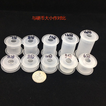 子母扣线轴批发新款透明塑料线轴织带花边绕线盘组装式小型工字轮