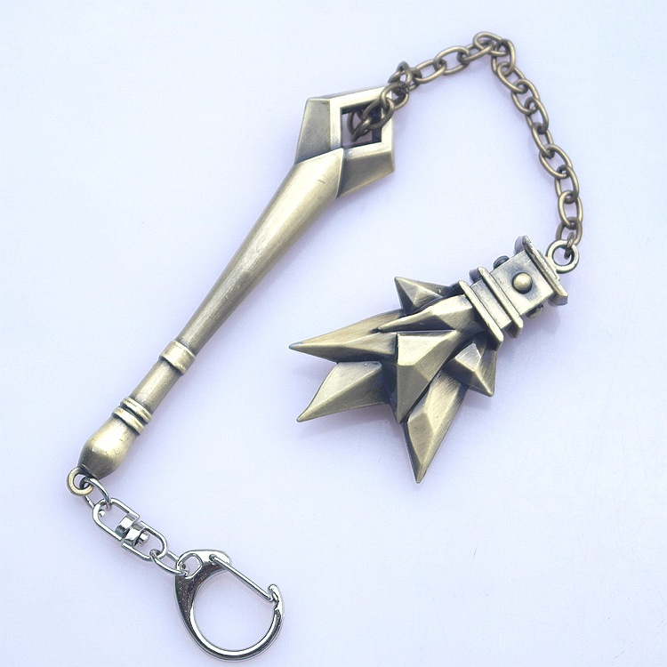 英雄武器 凛冬之怒瑟庄妮 战熊骑士死亡骑士流星锤钥匙扣