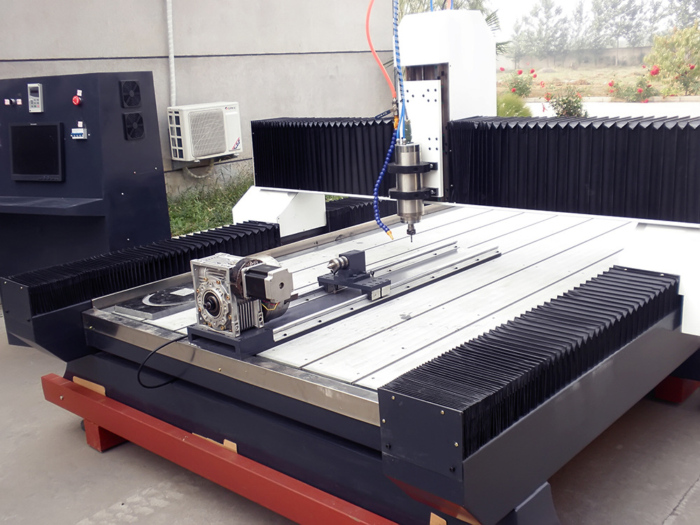 超达国际数控全自动雕刻机平面旋转轴三维立体多功能石材雕刻机