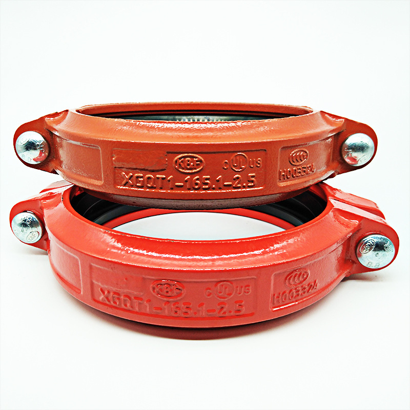 卡耐夫重型卡箍管道连接件 沟槽管件 消防卡古消防系统沟槽卡箍