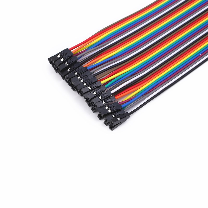 4p母对母杜邦线 5cm面包线4pin跳线母-母头彩色排线