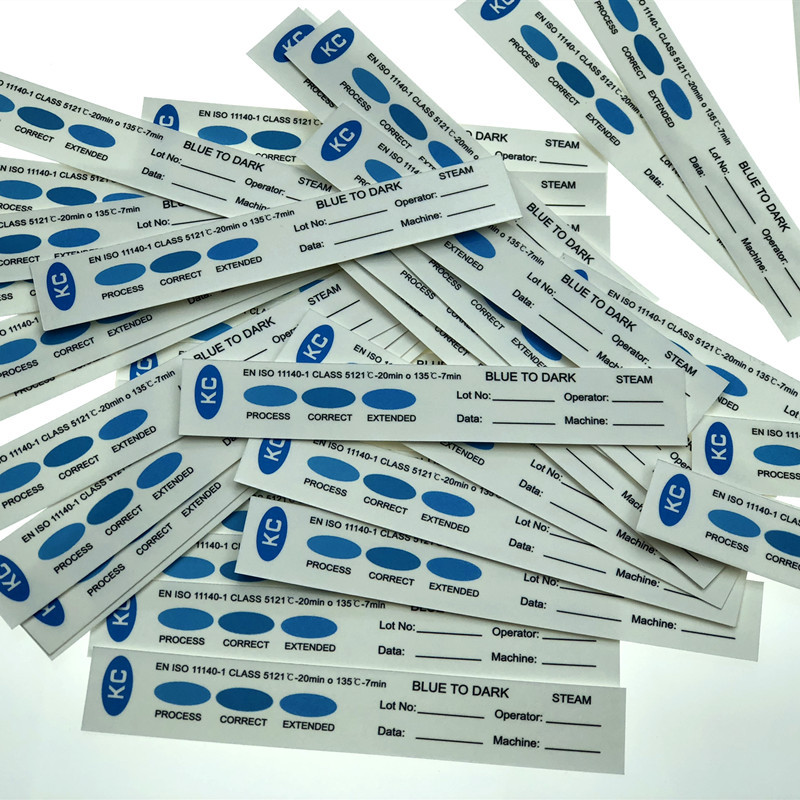 医用蒸汽指示卡 steam灭菌化学指示卡 5级蒸汽灭菌指示卡