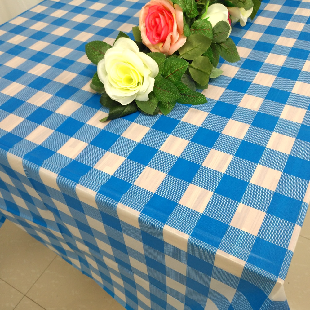 一次性桌布台布加厚 红黄蓝绿格子长方形party派对聚会婚庆