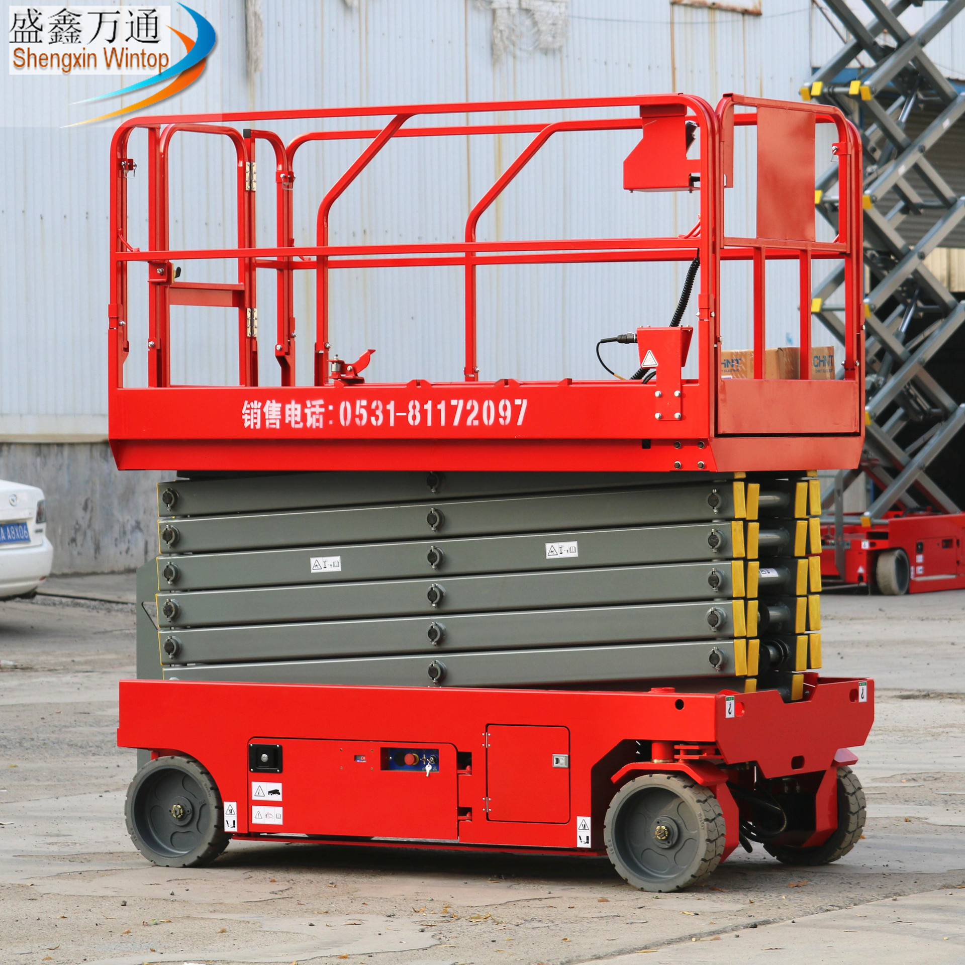 液压升降平台8米移动剪叉升降机全自动高空作业平台电动液压货梯