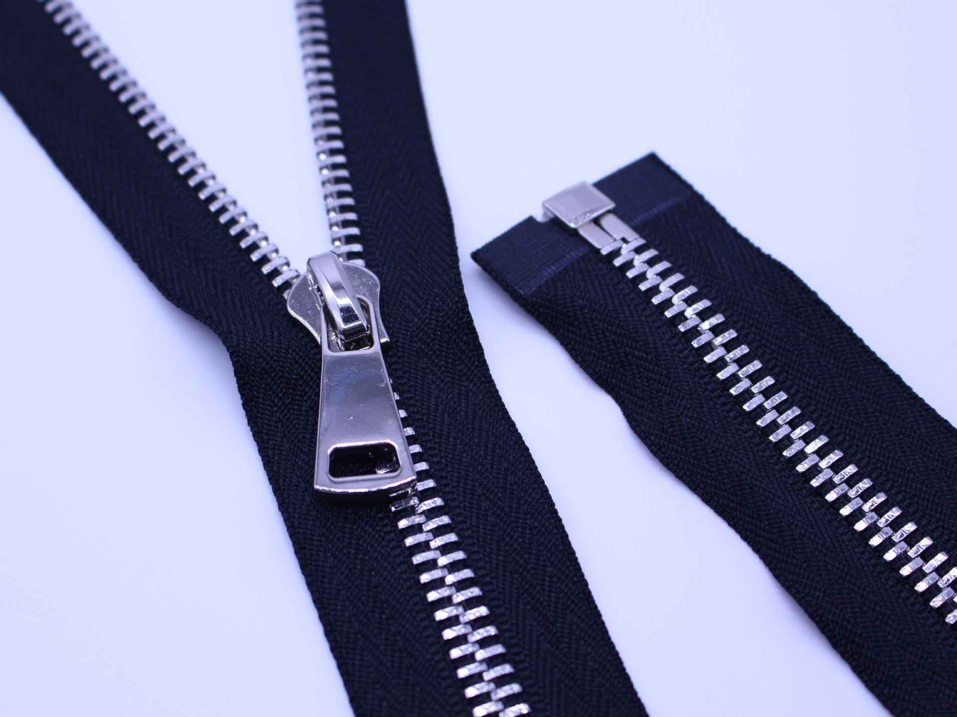 批发8号5号3号金属开尾拉链铜牙拉链浅金白金枪色拉链现货可定制