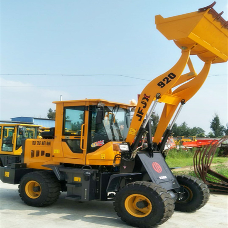 建筑工程专用双缸节能环保型装载机 四轮驱动小铲车抓草机