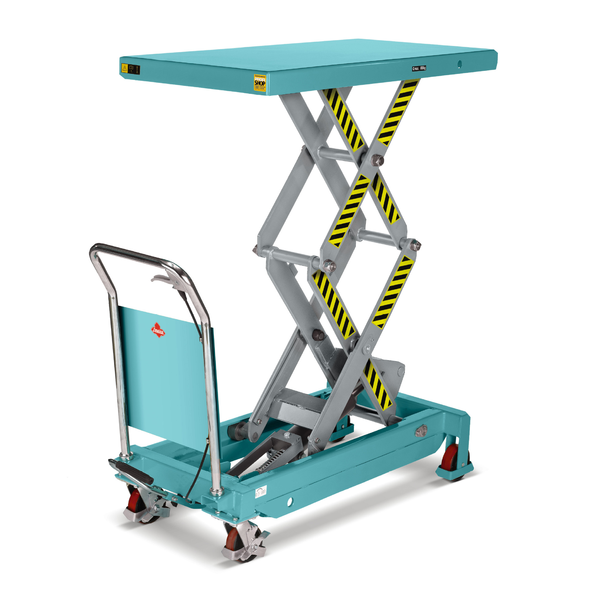 德国亚迈狮 剪刀式升降平台车 移动折叠物流台车 载重350kg